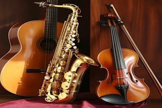 create an original instrumental soundtrack using acoustic instruments