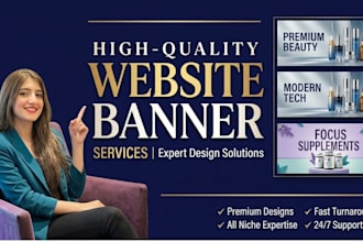 design website banner, web slider, and shopify banner