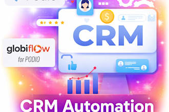 develop and integrate podio CRM and zapier automation