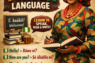 teach you yoruba language in real life situations, not just textbook words