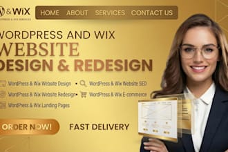 wordpress and wix lease property design for real estate