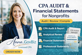 do CPA audit financials, review and compiled financial statements for nonprofit