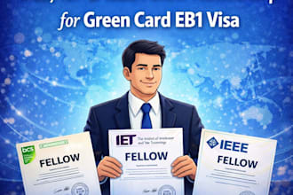 position you to get bcs iet ieee fellow membership for green card eb1 visa