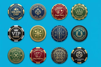 do make modern unique poker chip or game, poker card, poker logo