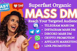 telegram mass dm instagram mass dm facebook mass dm discord outreach