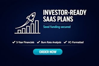 write your tech startup business plan with 5 year financials