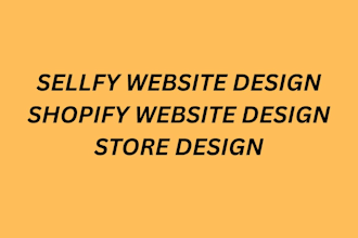 sellfy website design and redesign