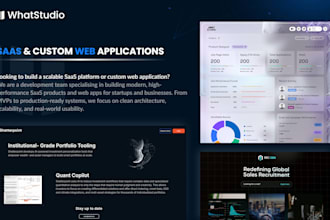 build scalable saas platforms and custom web applications