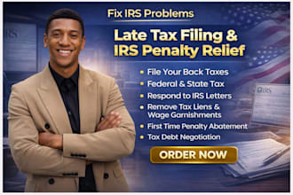 file your back taxes, file late US tax return respond to irs letter, irs penalty