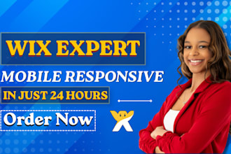 fix wix studio website mobile responsive and friendly