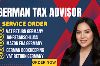 prepare german tax advisor jahresabschluss, vat return tax return, bookkeeping
