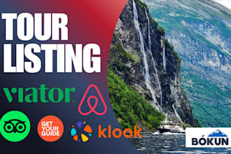 list and optimize your tours on viator, tripadvisor, getyourguide and airbnb