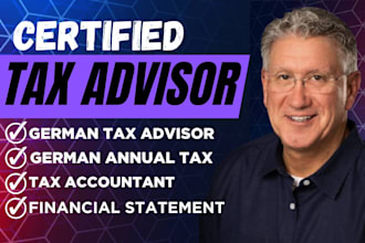 handle german annual financial statement, annual vat, tax return steuerberater
