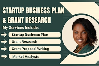 write startup business plan, grant proposal, grant research for home health care