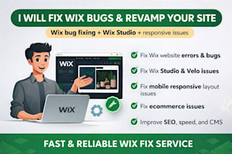 fix wix website bugs errors studio issues mobile responsive ecommerce problem