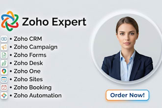set up zoho CRM with automation, pipelines, and integrations for insurance
