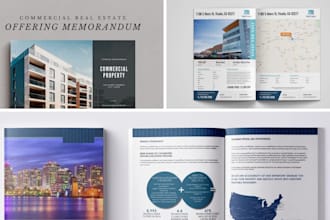 design investor ready real estate offering memorandum, real estate brochure