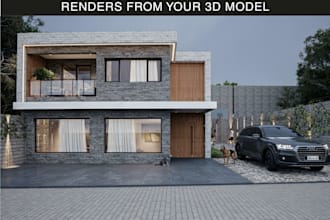 create photorealistic architectural renders from your existing 3d model