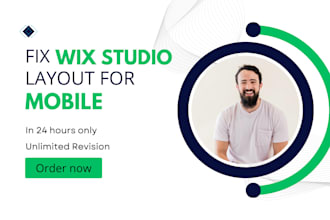 be your wix expert to design wix website or fix wix studio mobile responsive
