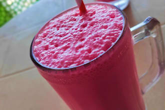 rose milk photo in