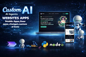 develop all types of websites and apps, ai bots, ai websites