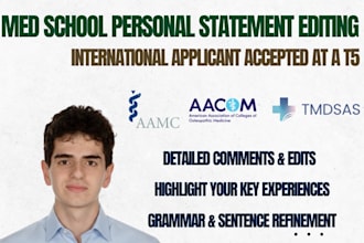edit your amcas medical school personal statement