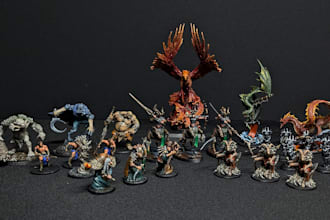 create custom 3d printed, and hand painted collectibles