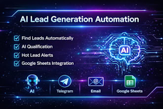 build an ai lead generation chatbot with telegram and google sheets