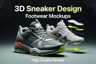 create germany 3d shoe design, footwear mockups, netherland, uk, usa 3d sneaker