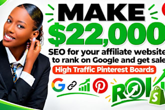 do SEO for your affiliate website to rank on google and get sales