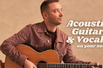 record acoustic guitar and vocals for your original song or demo
