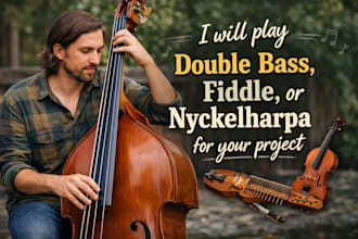 record double bass, fiddle, and nyckelharpa for your music project
