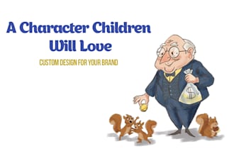 draw cartoon character for your brand