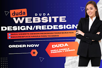 design responsive duda website, redesign duda website, expert duda developer