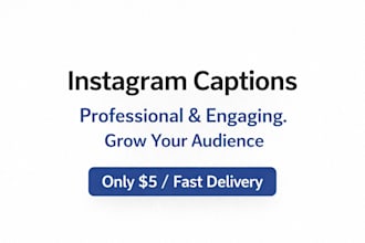 write instagram captions for your posts