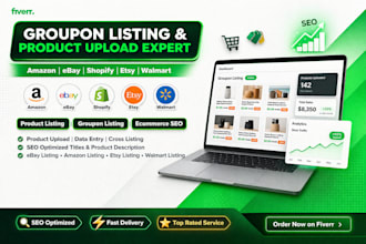 upload product on groupon optimize groupon service ecommmerce SEO