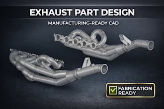 create cad files for exhaust systems and parts