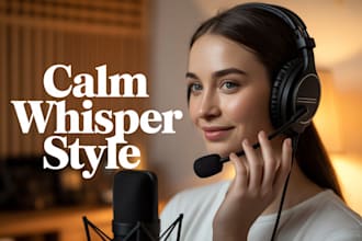 produce a gentle whisper voice over for asmr and emotional audio