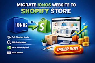 migrate ionos website to shopify store design ecommerce website shopify migrate