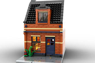 do 3d lego model design,lego modular house build,lego technic car,botanical set