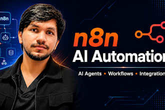 build n8n ai agent, n8n automation, n8n workflow and ai workflow automation