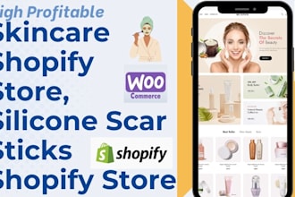design exquisite silicone scar sticks shopify store skincare shopify store