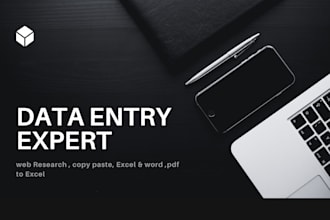 do professional data entry,web research and copy paste work