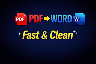 convert your PDF to word with clean and professional formatting