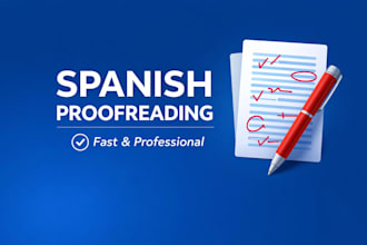 proofread and edit spanish texts professionally