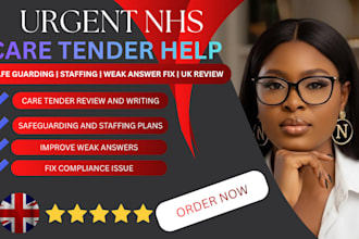 bid UK tender write bid proposal, healthcare tender, nhs care tender and cqc