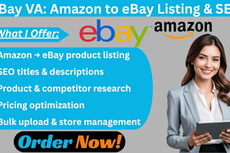 be ebay ds virtual assistance amazon fba to ebay dropshipping store tob listing