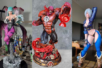 3d print and paint action miniature figures tabletop custom 3d printed figures