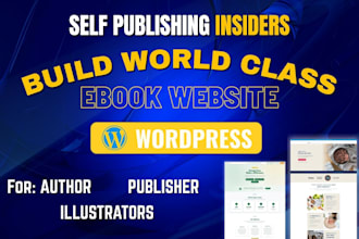 build author landing page, book author product page, ebook website, ebook design