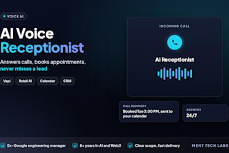 build an ai voice agent or ai receptionist with vapi or retell ai